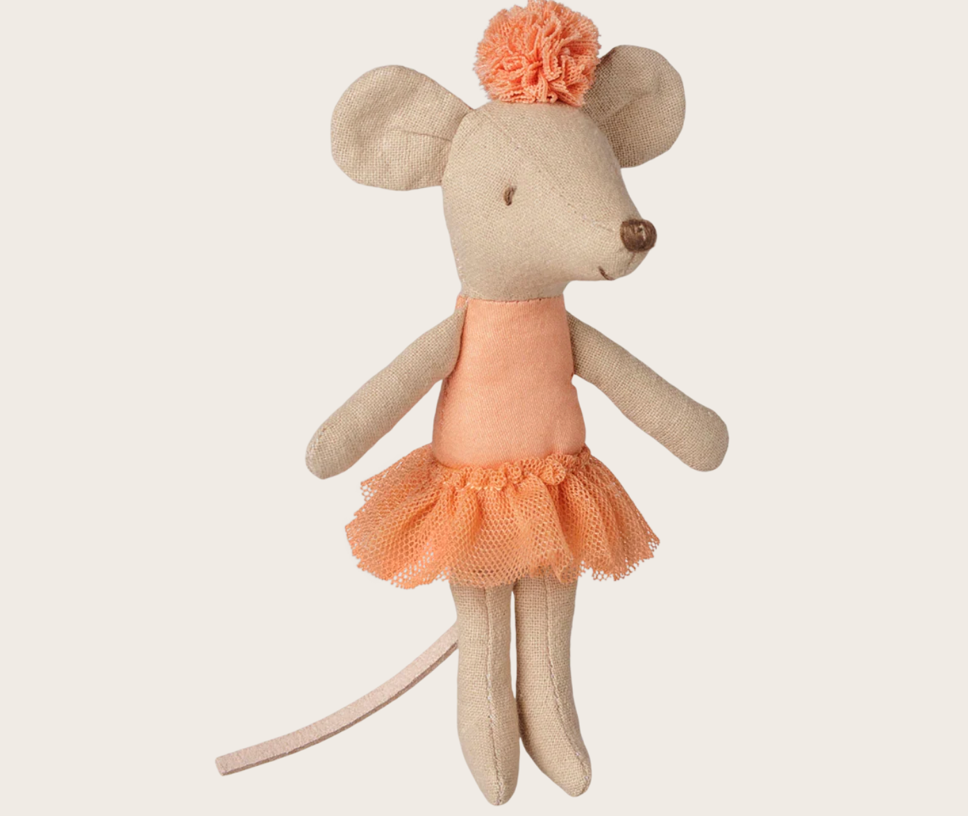Maileg - Ballerina Mouse, Little Sister - Apricot - PREORDER FW26