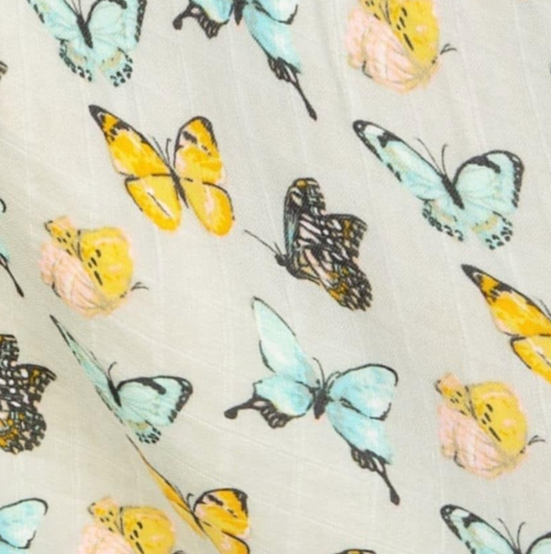 Milkbarn - Bamboo Burp Cloths - Butterfly