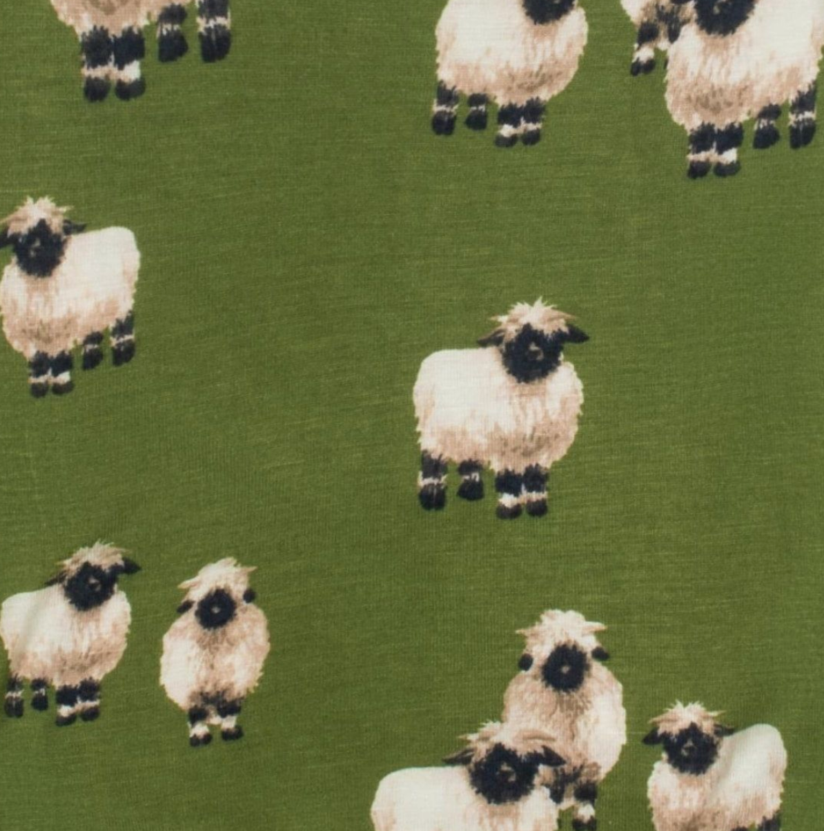 Milkbarn - Organic Muslin Burp Cloth Set - Valais Sheep
