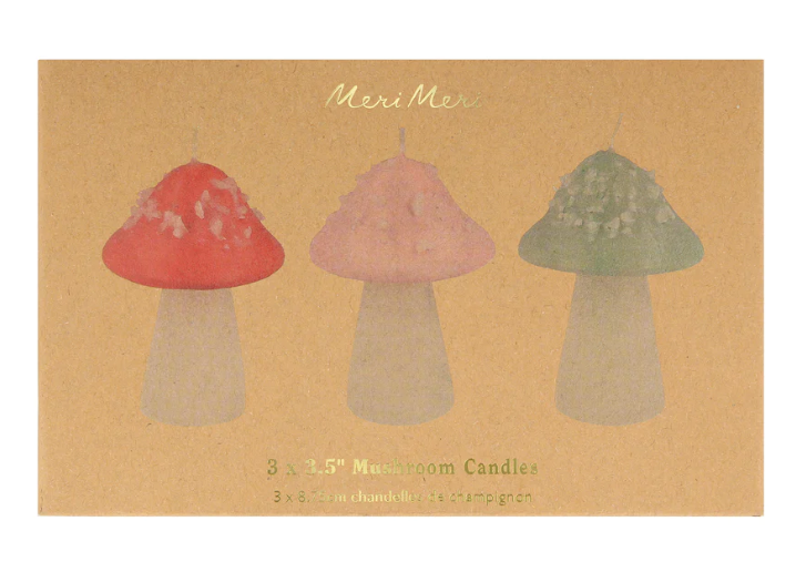 Mushroom Birthday Candles