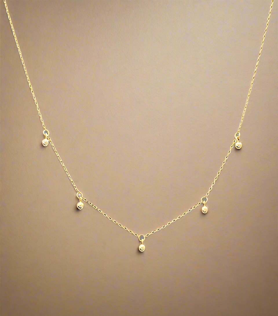 Stationed Necklace - Gold