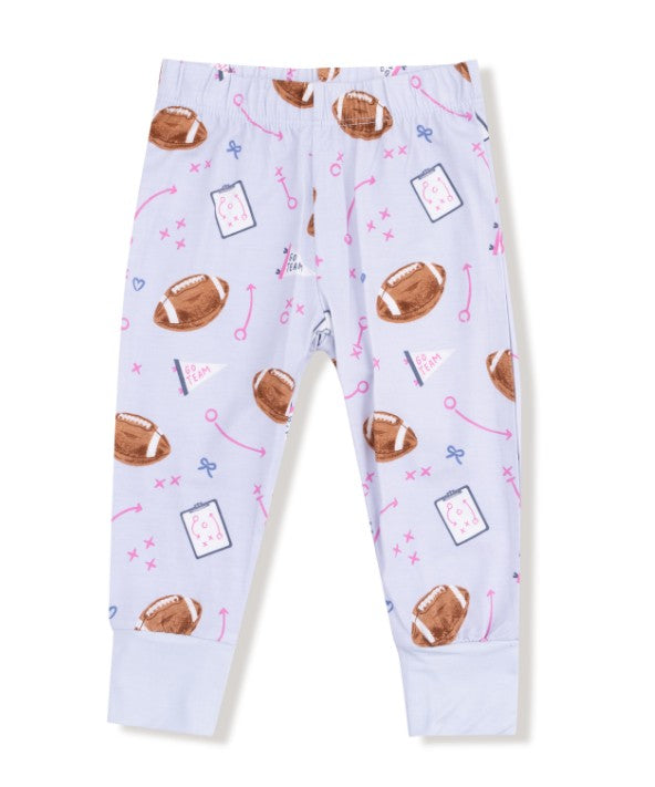 Long Sleeve Loungewear Set - Touchdown Time - Lavender