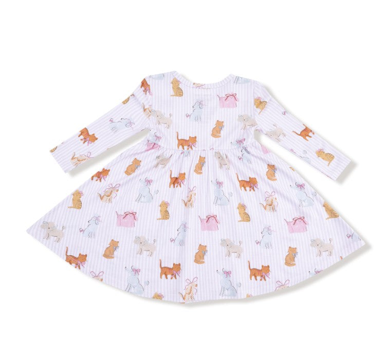 Twirly Long Sleeve Dress - Fancy Pets