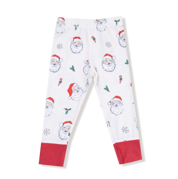 Long Sleeve Loungewear Set - Vintage Santas