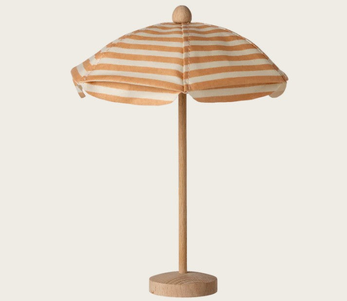Maileg - Beach Umbrella, Mouse - Soft Coral
