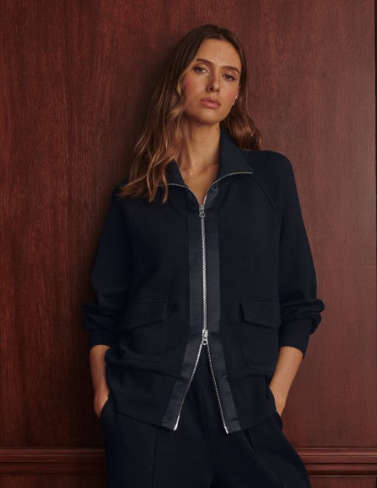 Varley - Roxbury Zip-Through Sweat - Blue Nights