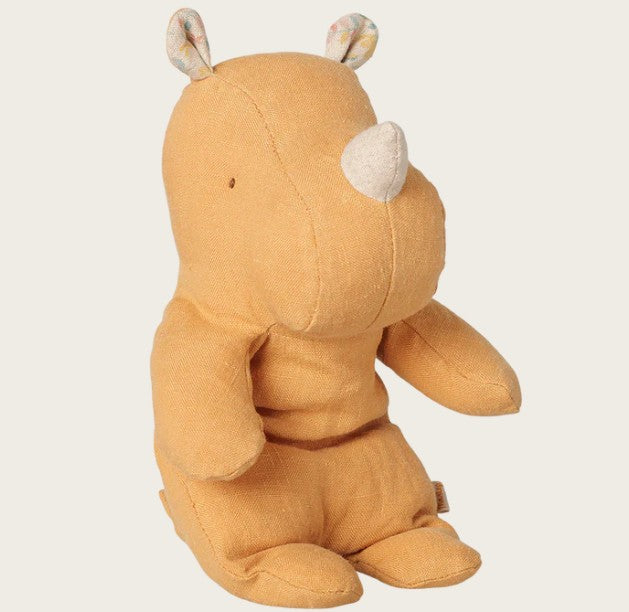 Maileg - Safari Friends, Rhino, Small - Vintage Yellow - PREORDER FW26