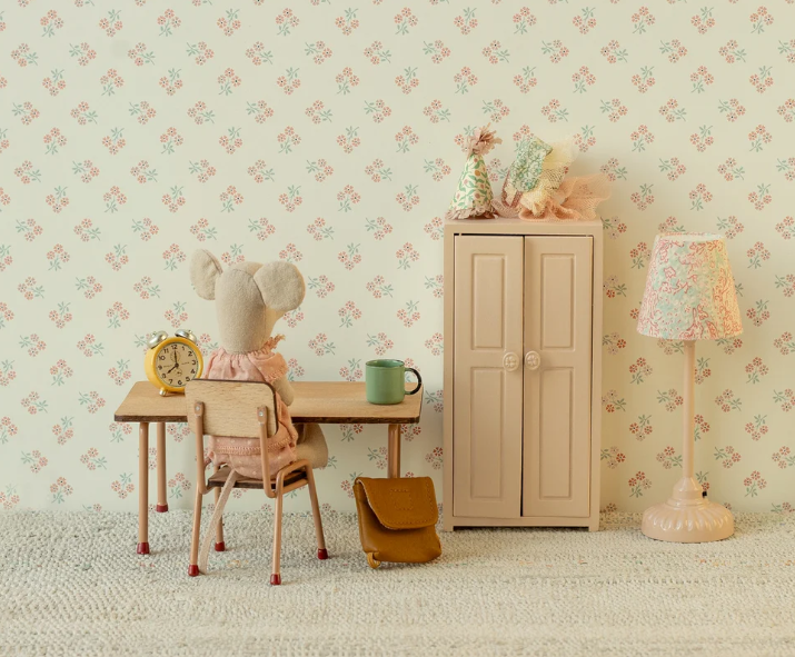 Maileg - Vintage Floor Lamp, Mouse - Powder