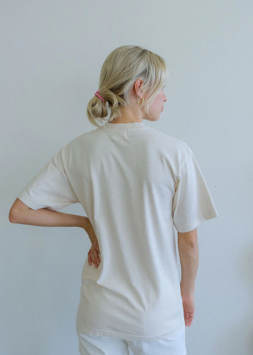 Happy Tee - Ecru-Green