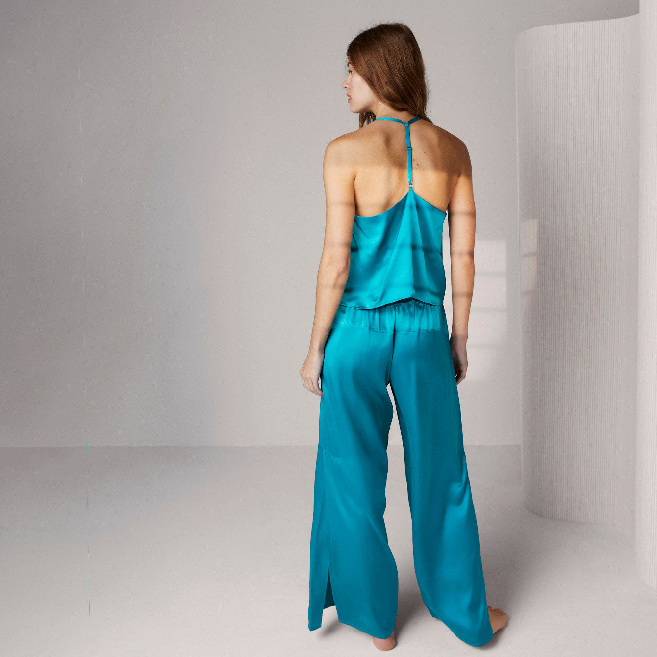Lunya - Washable Silk Cami Pant Set - Slope Teal *Limited Edition*