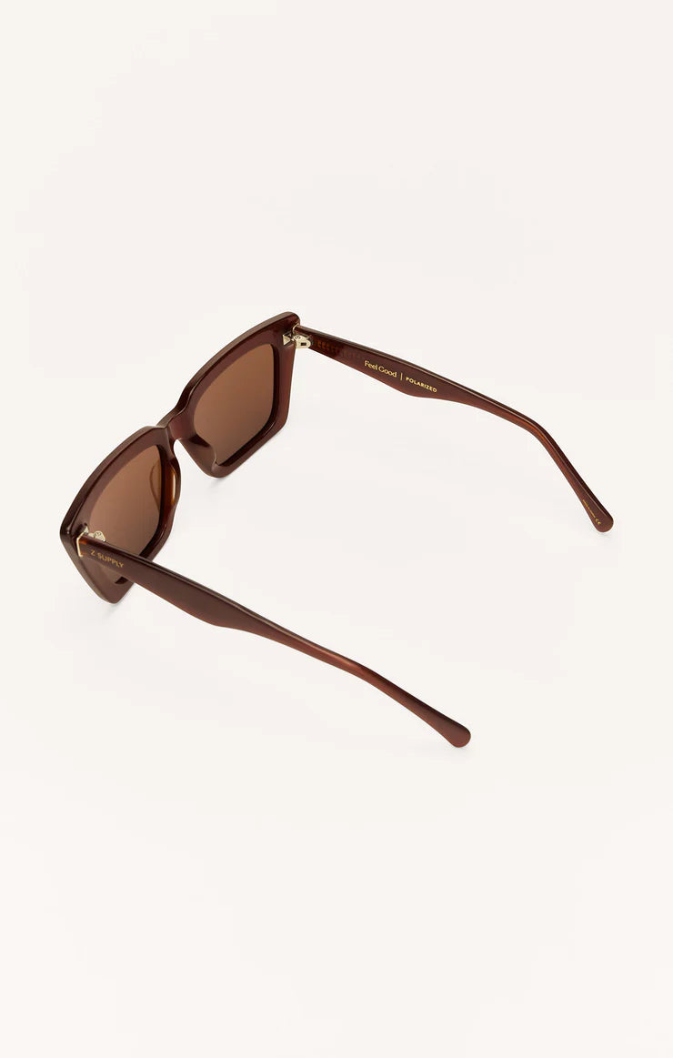 Feel Good Polarized Sunglasses - Chestnut Brown