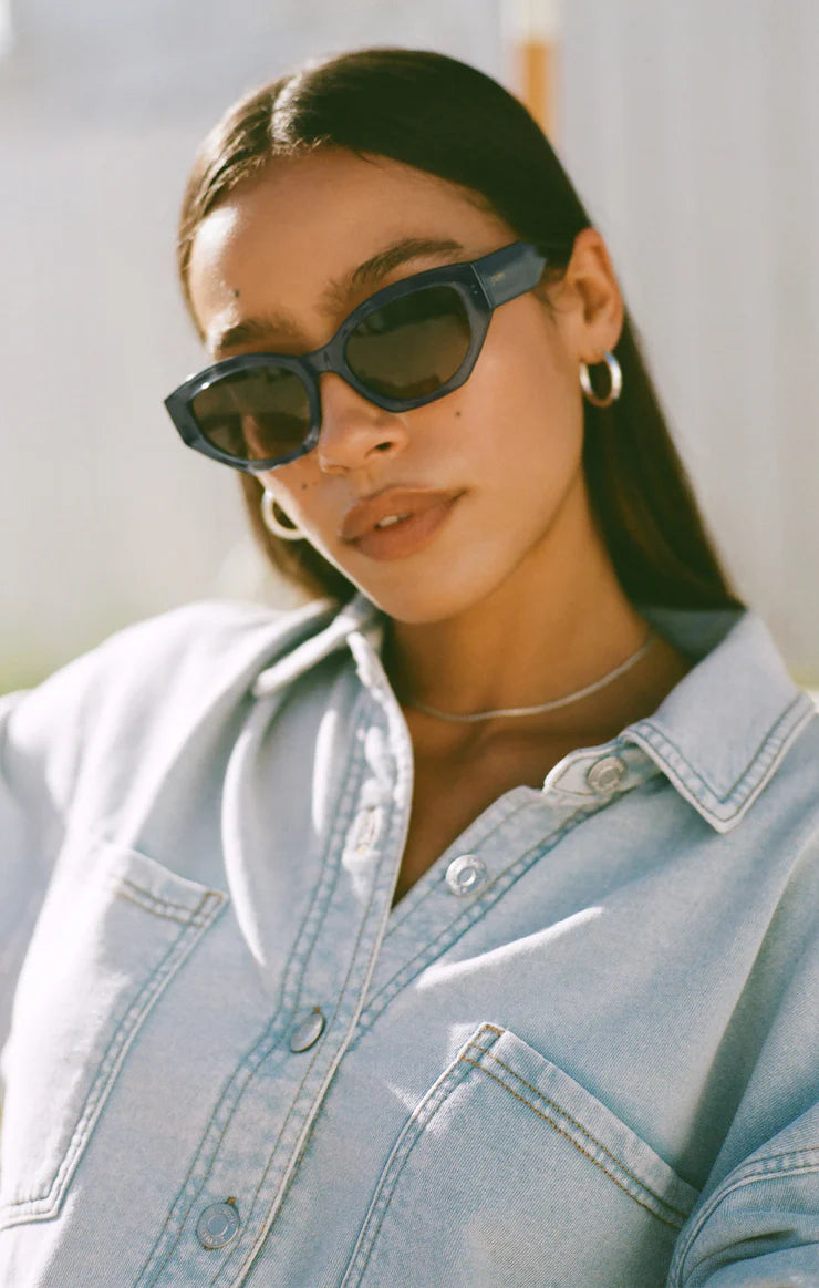 Polarized Sunglasses - Dark Indigo - Gradient Polarized