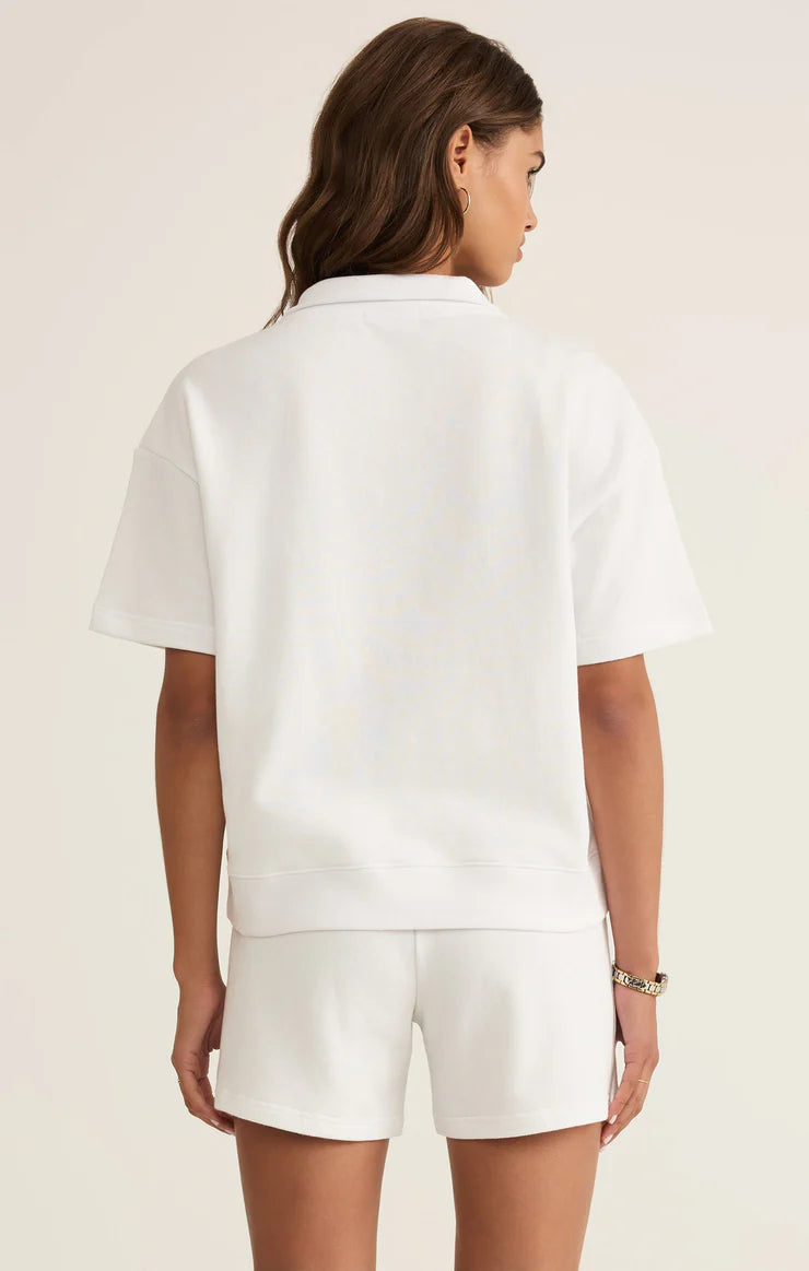 Club Polo Sweatshirt - White