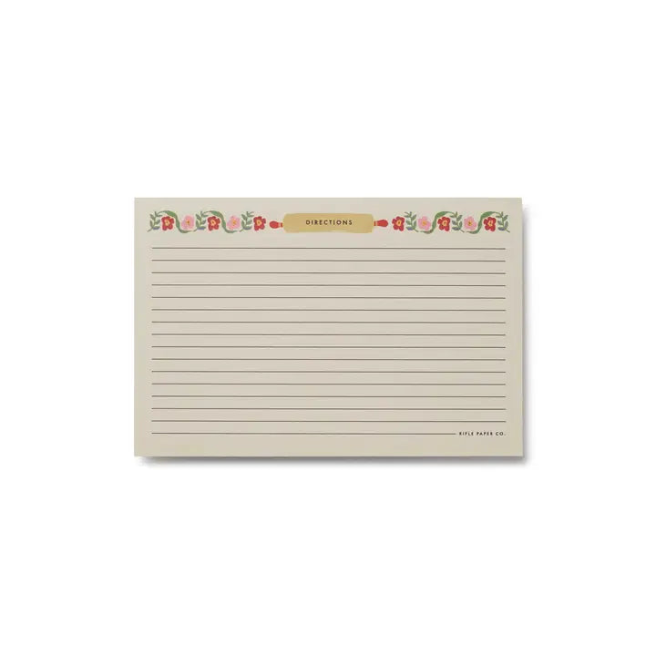 Rifle Paper Co. - Home Sweet Home Recipe Cards - Pack of 12