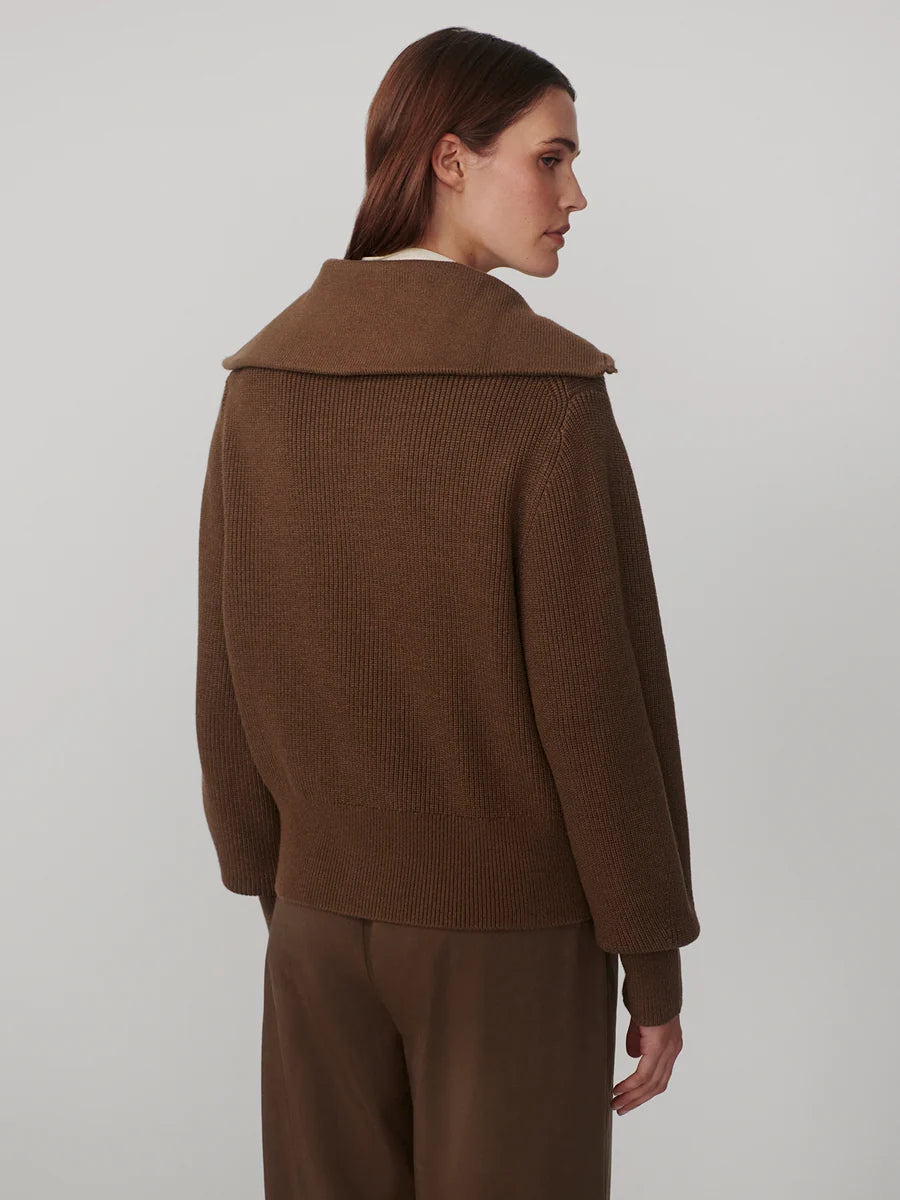 Varley - Enrico Knit Jacket - Teak Olive