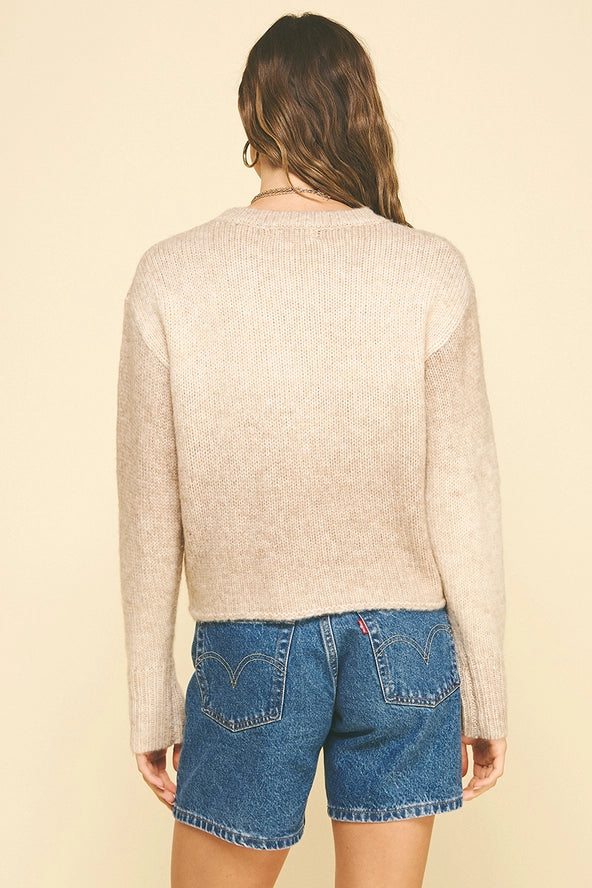 Gradient Crewneck Sweater - Oatmeal