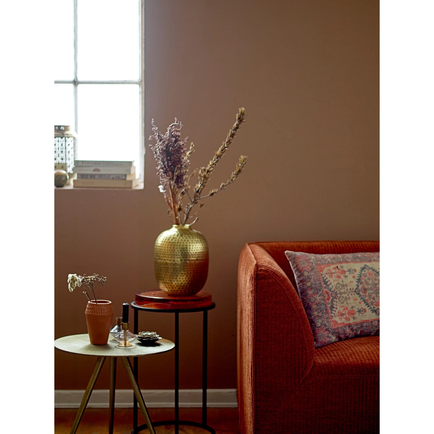 Glass + Metal Taper Candle Holders - Set of 4