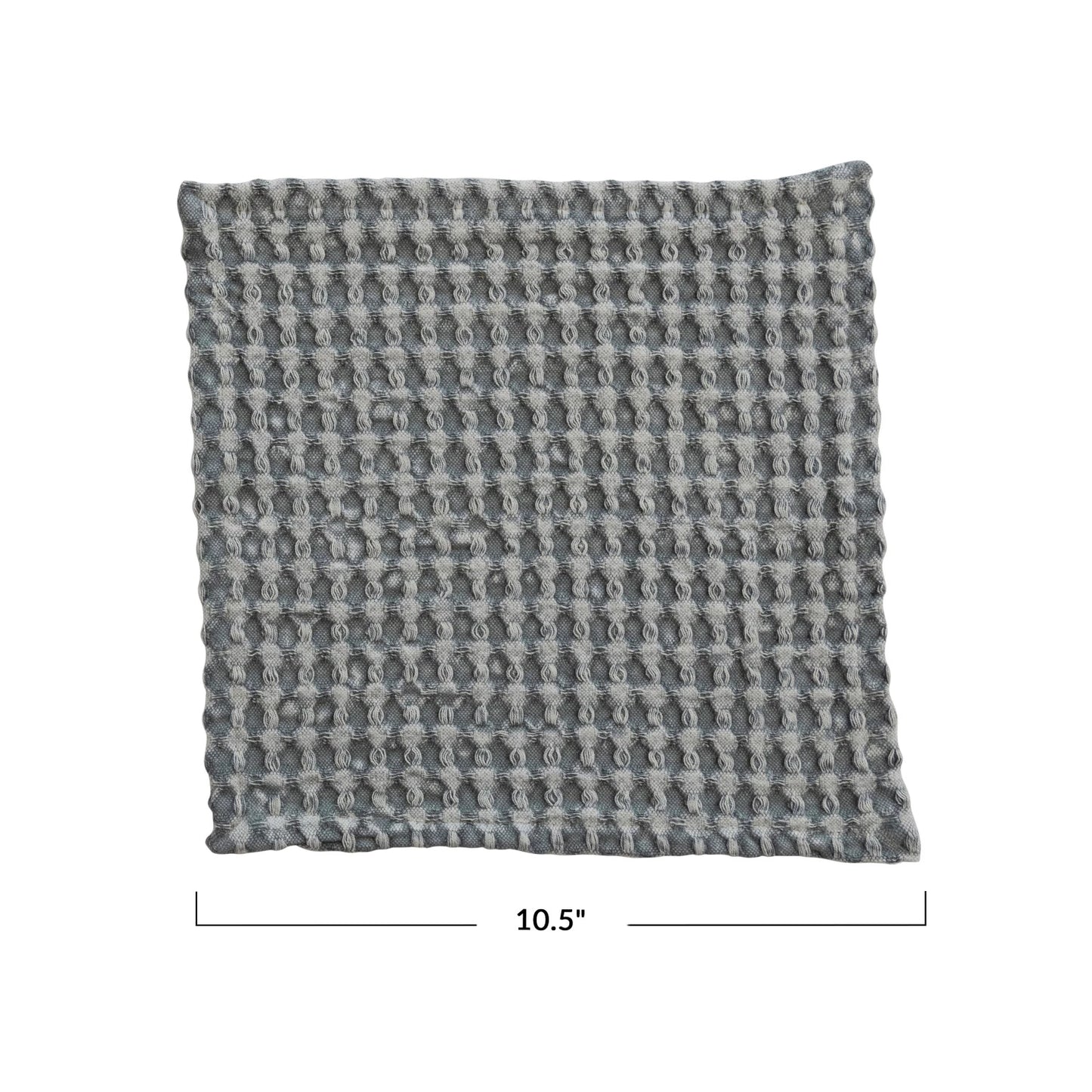 Bloomingville - Cotton Waffle Weave Dish Cloths - Blue- Set of 3