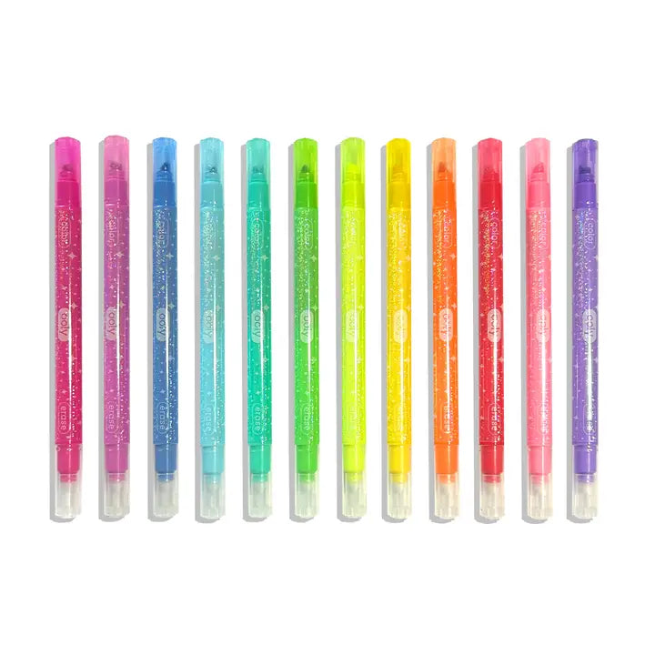 Ooly - Make No Mistake!: Glittery Erasable Markers - Set of 12