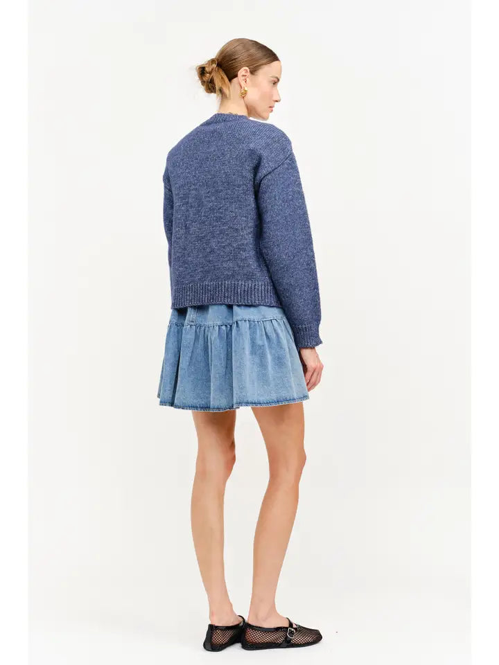 Teddy Cardigan - Navy