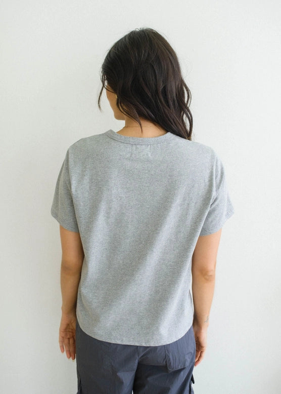 The Jules Top - Heathered Grey