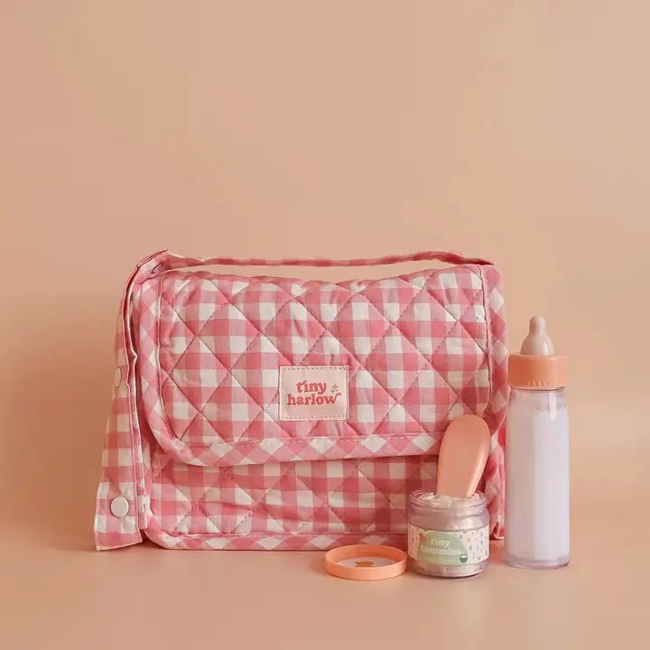 Tiny Harlow - Tiny Nurturers Set - Pink Gingham