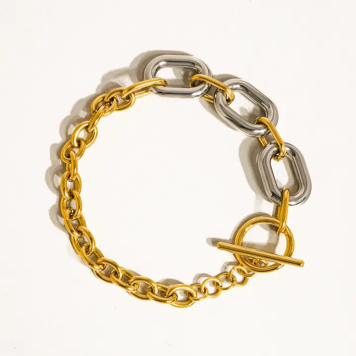 Lanni 18K Gold Non-Tarnish Multi Chain Bracelet