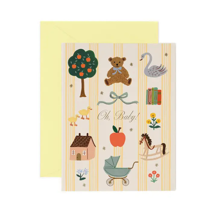Rifle Paper Co. - Baby Card - Oh Baby!