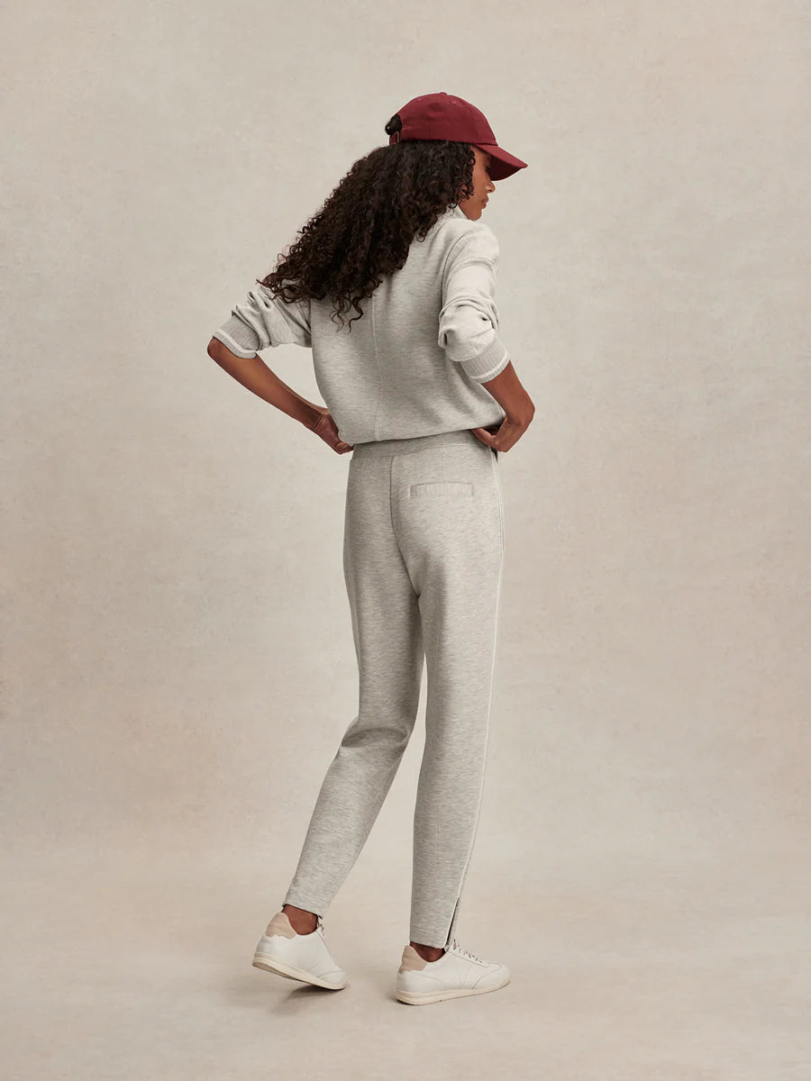 Varley - The Slim Pintuck Pant - 27.5" - Light Grey Marl