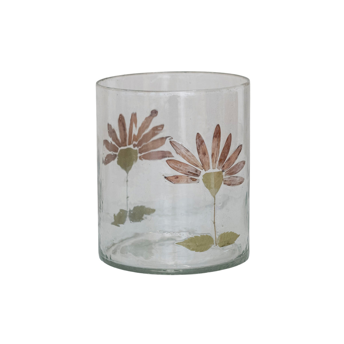 Recycled Glass Votive Gerbera Daisy