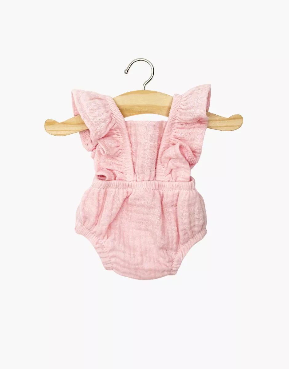 Minikane - Lou Retro Romper - Strawberry Gauze