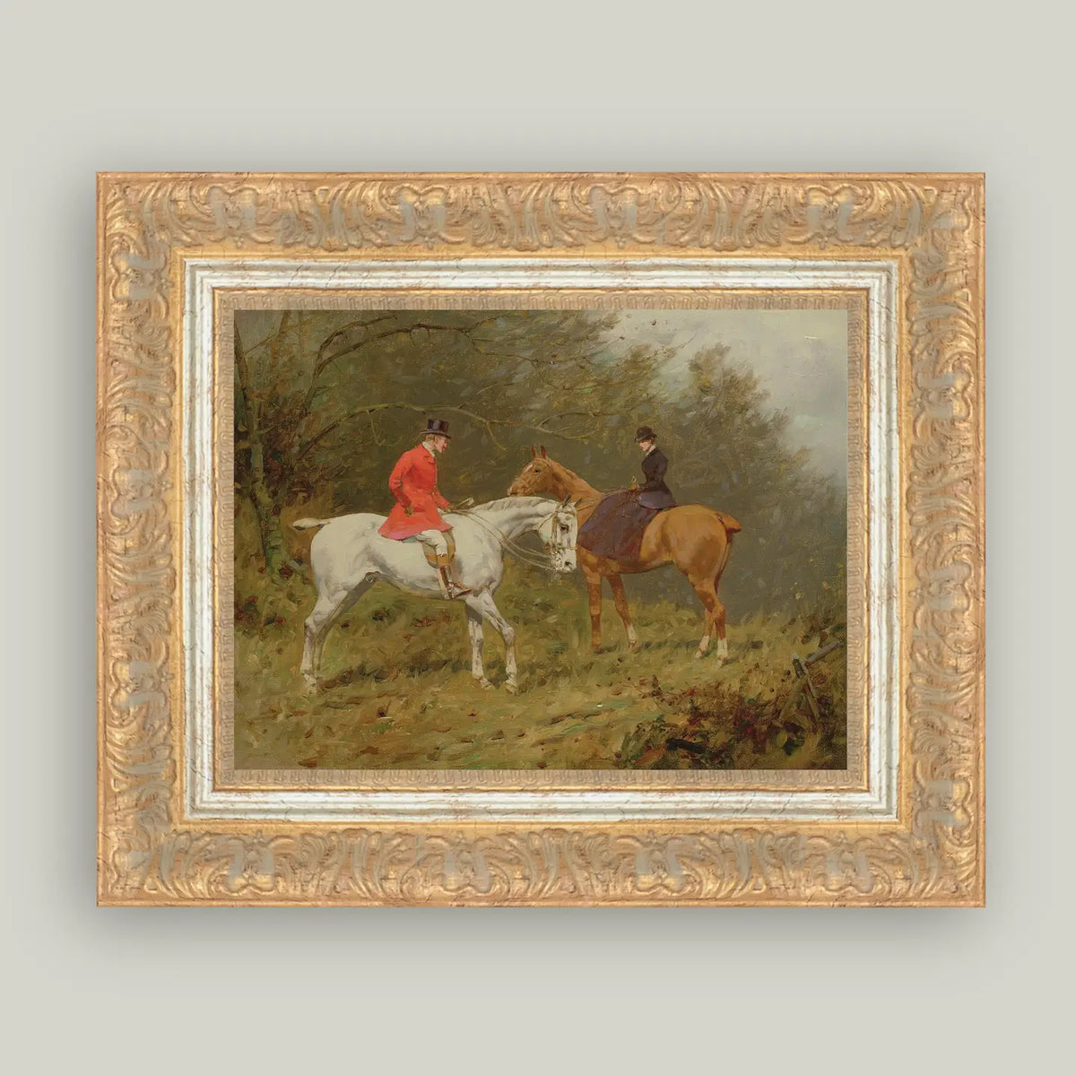 Conversation at Covertside Framed Art