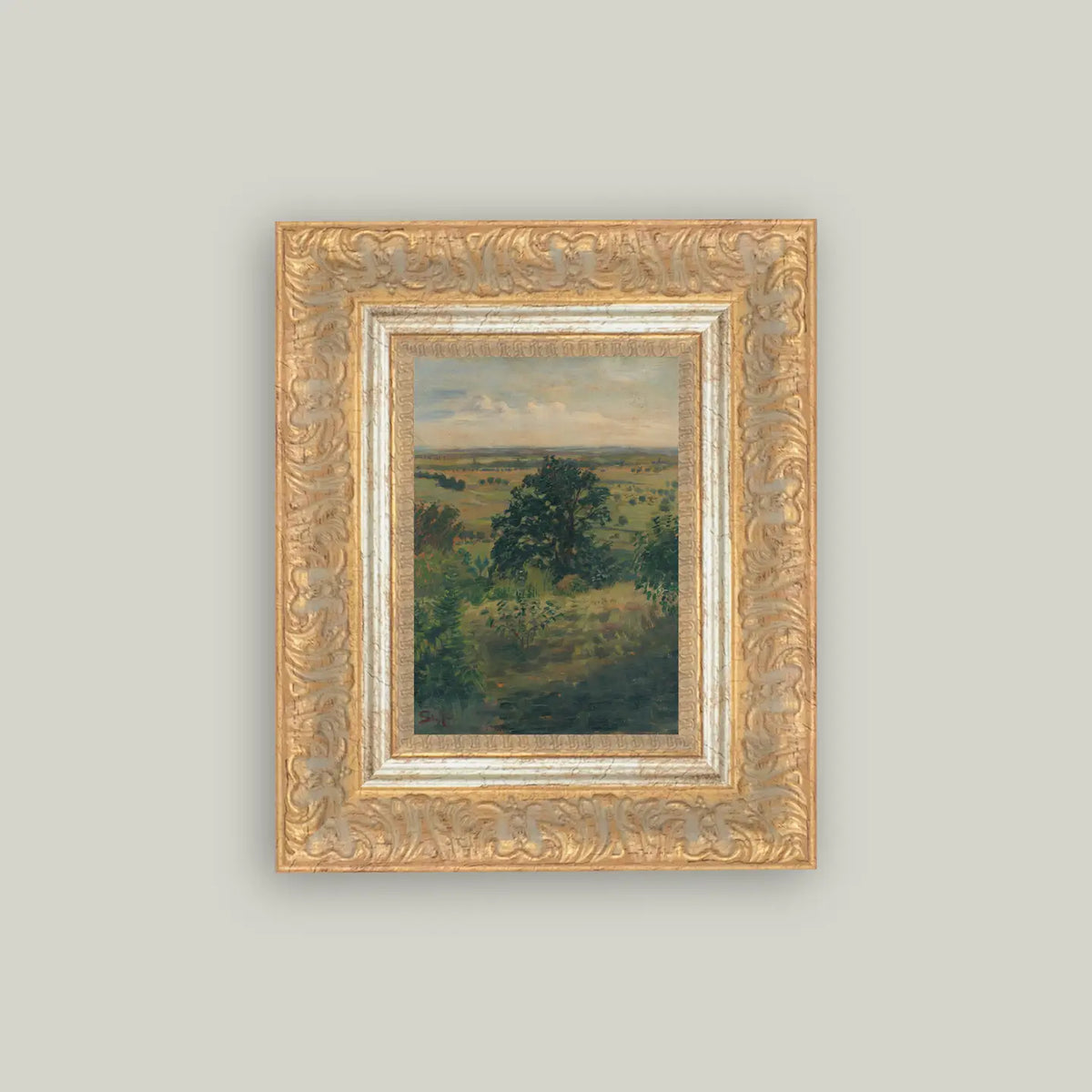 View of Sur Stefan Framed Antique Art