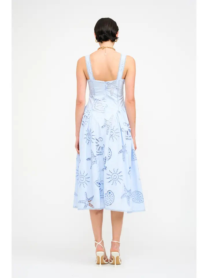 Reagan Dress - Blue