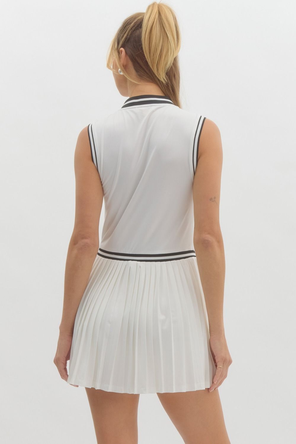 Collared Tennis Dress - Off White