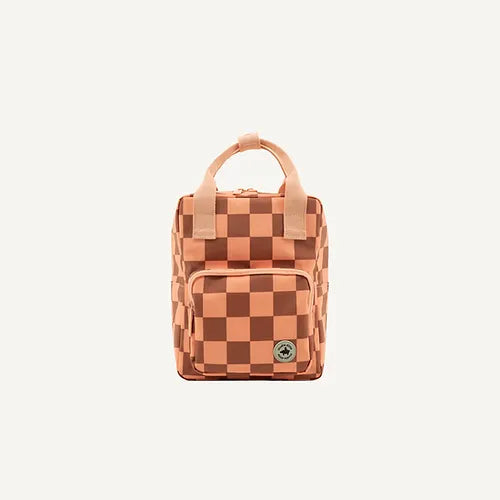 Studio Ditte - Small Backpack - Blocks Pink + Brown