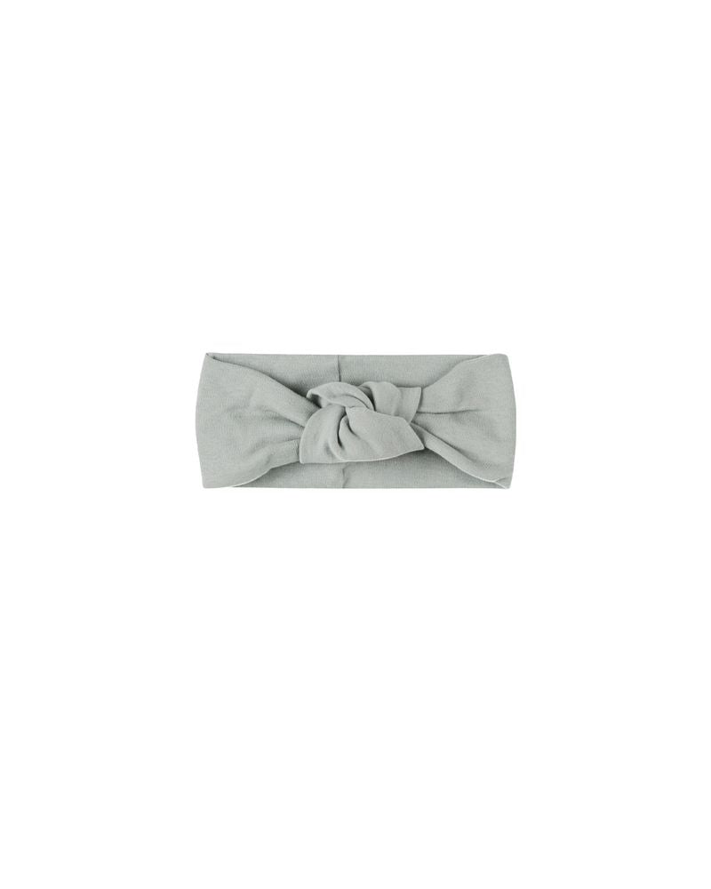 Quincy Mae - Knotted Headband - Steel Blue