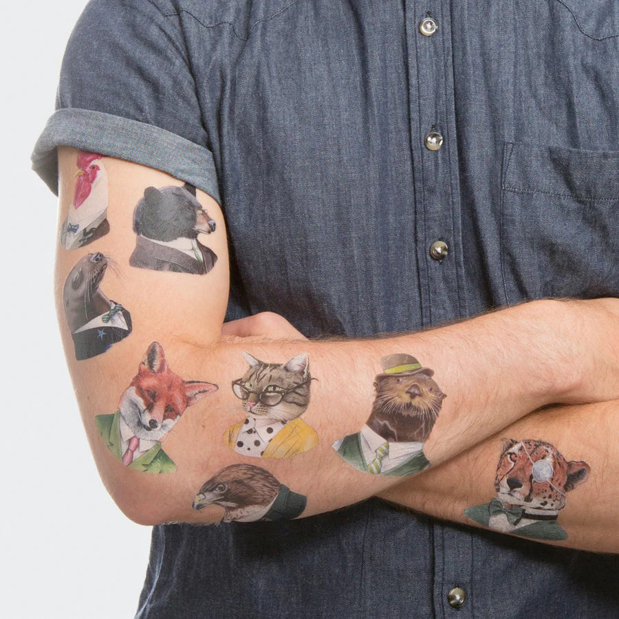 Tattly - Animal Society Tattoo Set