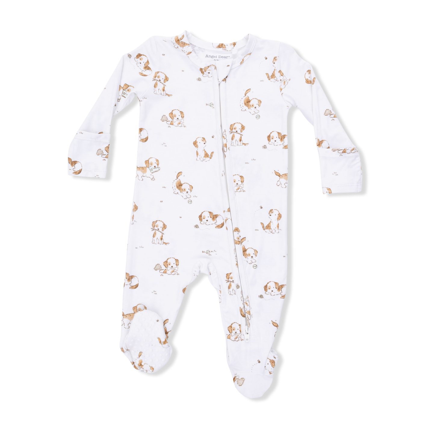 2 Way Zipper Footie - Explorer Puppy
