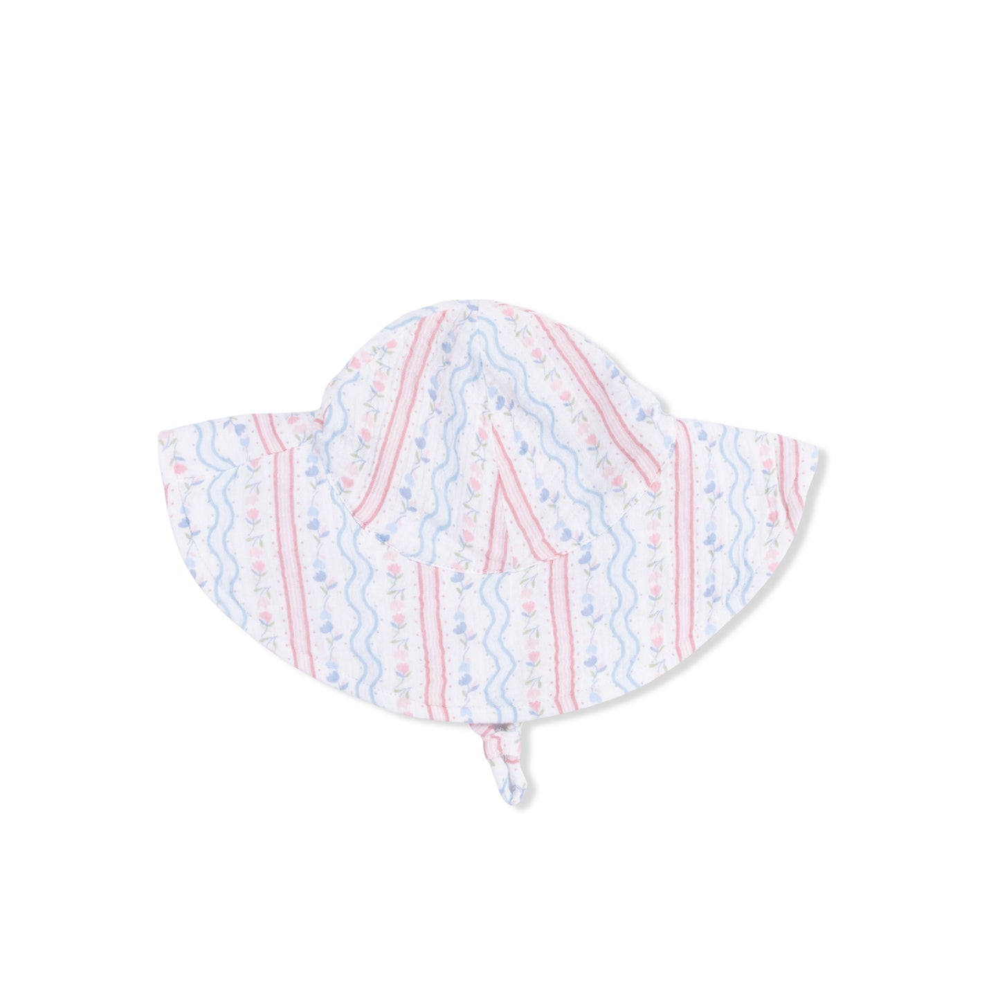 Wide Brim Sun Hat - Tulip Stripe