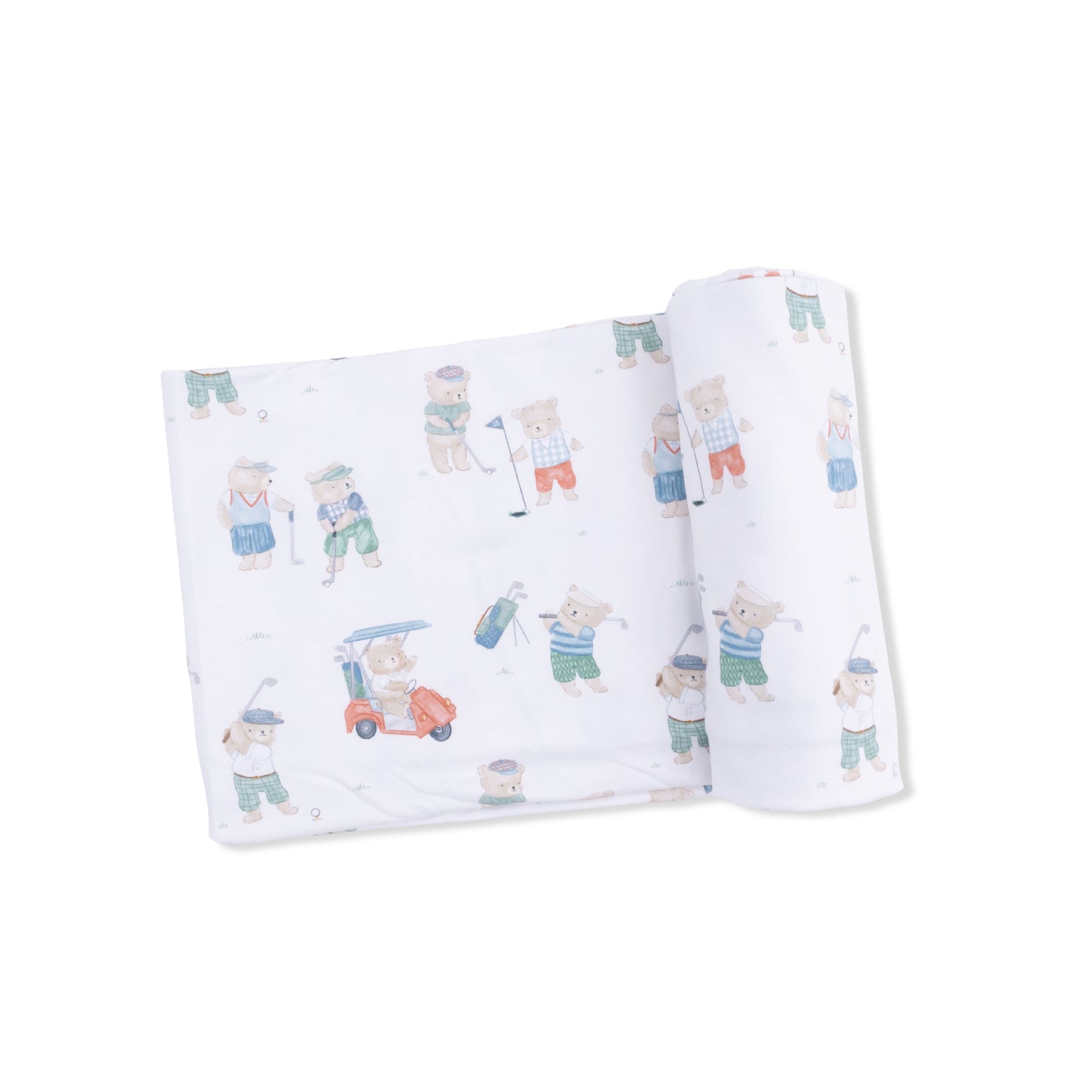 Swaddle Blanket - Golfing Teddy Bears
