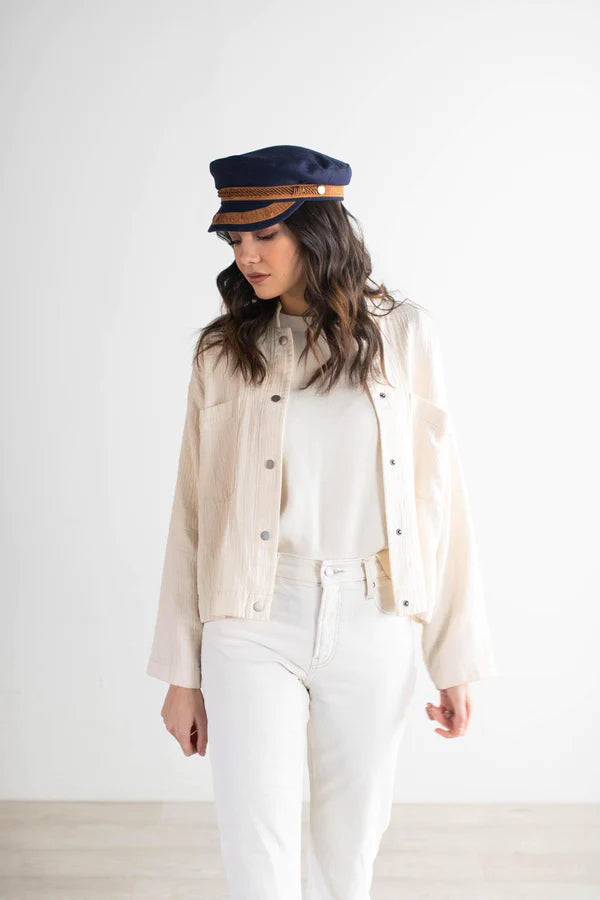 Gigi Pip - Lieutenant Cap - Navy + Gold