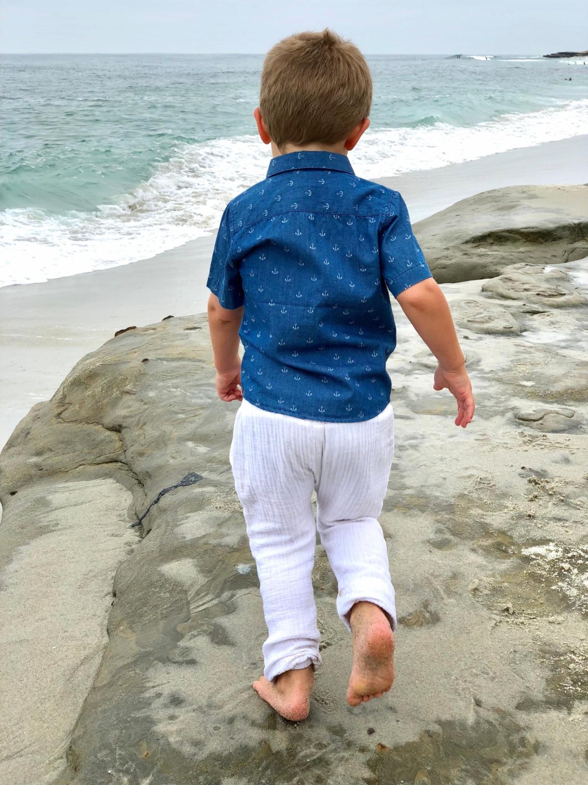 Me & Henry - Bosun Gauze Pant - White