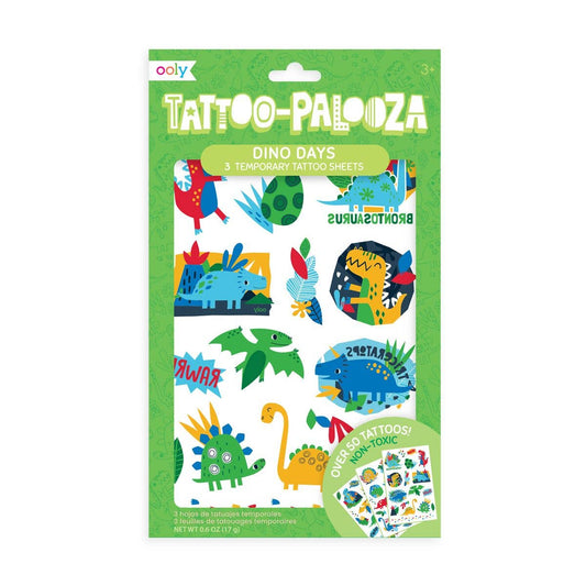 OOLY - Tattoo Palooza Temporary Tattoo: Dino Days