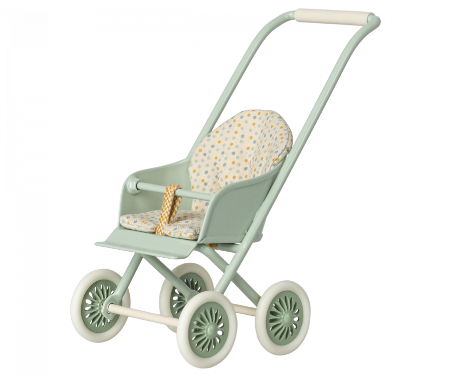 Maileg - Stroller, Micro - Mint