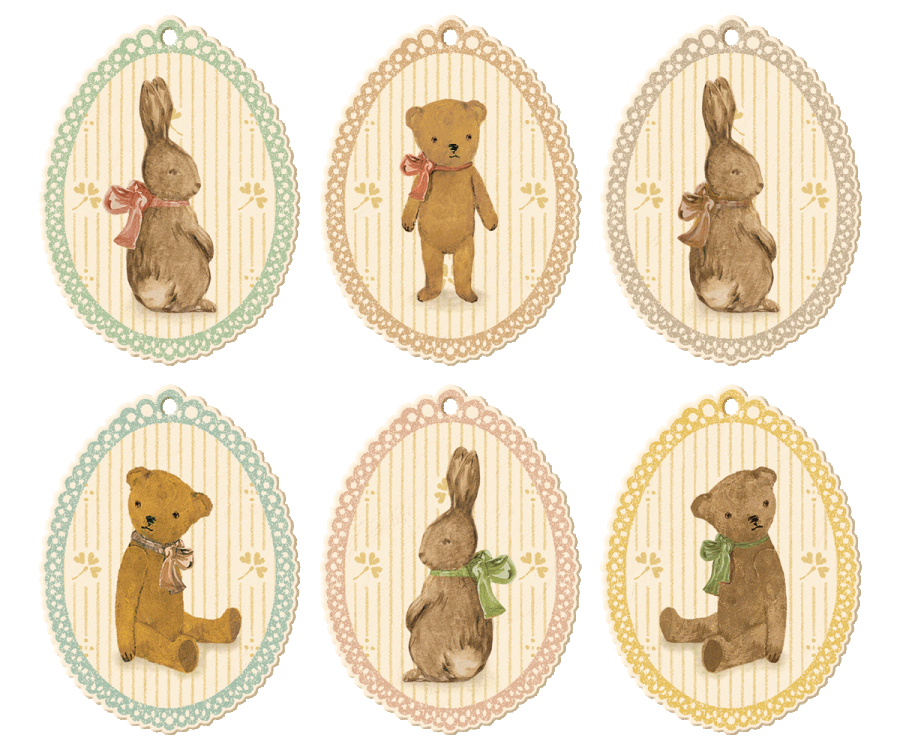 Maileg - Gift tags, Bunnies and Teddies