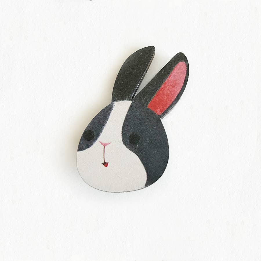 The Little Red House - Dutch Rabbit Wooden Pin