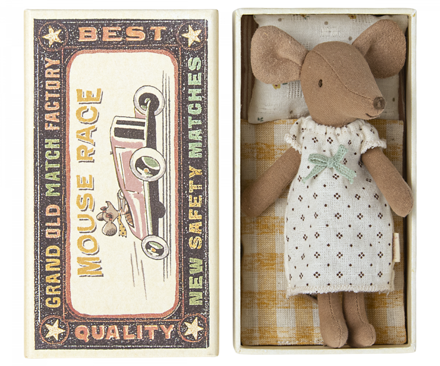 Maileg - Big Sister Mouse in Matchbox