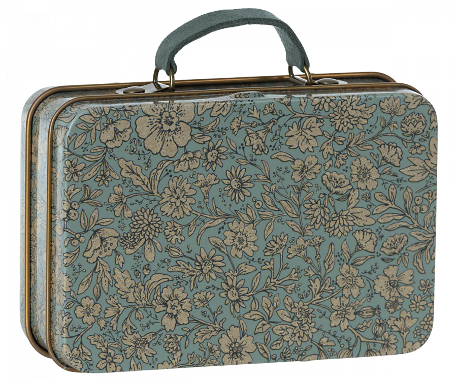 Maileg - Small Suitcase, Blossom - Blue