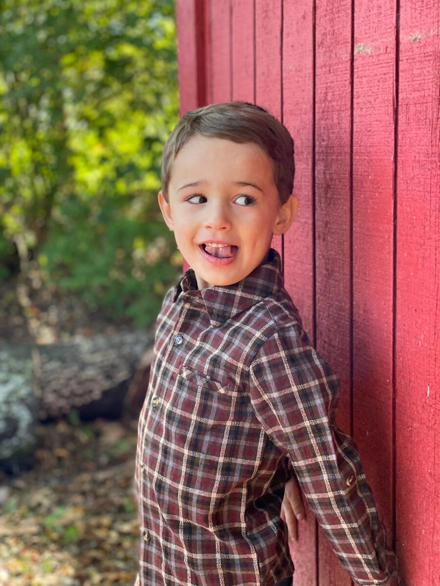Me & Henry - Atwood Woven Shirt - Brown/Beige Plaid